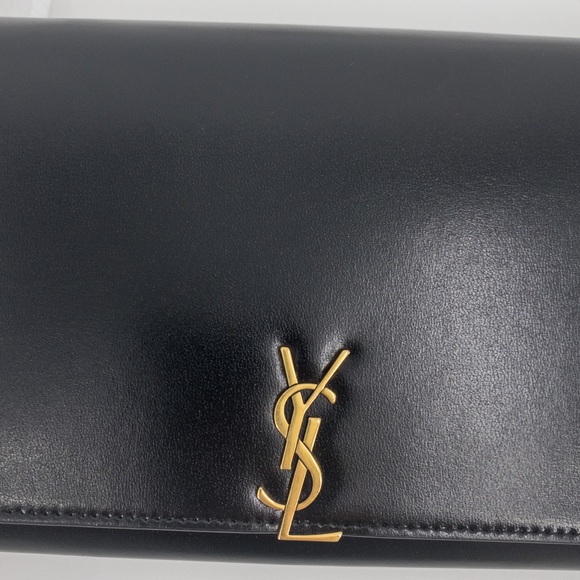 Saint Laurent Monogram Leather Chain Wallet - Picture 8 of 13
